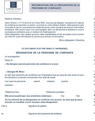 Dossier de Pré-admission au format PDF